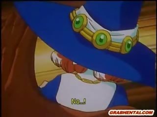 Caught Hentai honey Wetpussy Fucking By Monster And Creampie