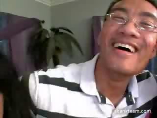 Nerd gets bukkake