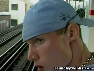 Super jock flashes his body