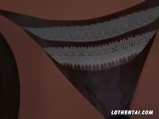 3d lassie masturbates and sucks manhood