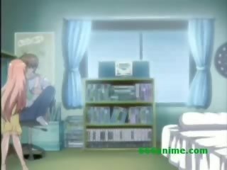 Čudovito hentai stunner hrepeni za putz in zajebal kuža slog