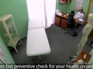 Slim goddess gets creampie in fake hospital