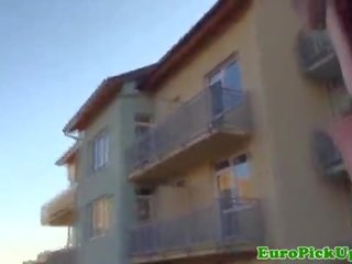 Pulled fucked euro köçe gyz jizzed on götlüje
