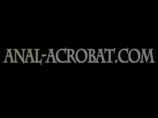 Tre incredibile anale acrobati elegante