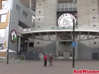 Pierced dutch strumpet sucking before oral
