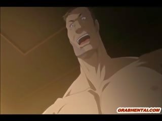 Ghetto hentai sání netvor penis a polykání připojenými opčními mov