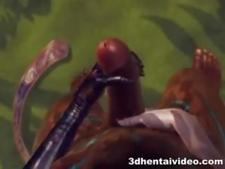 Muscular warrior heavily ridden by the ýabany 3d x rated clip fem