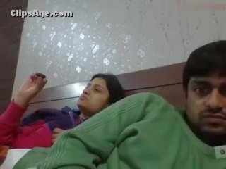 Young adorable newly wed desi couple marvellous strip action