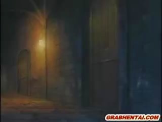 Adorable Hentai Elf Double Penetration In The Dungeon