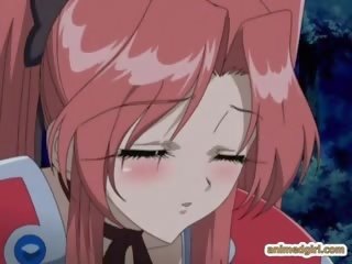 Chycený hentai terrific vrtané a poking podle netvor a chapadlo