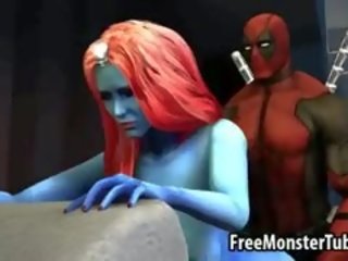 Blue 3d multik jana getting fucked by deadpool