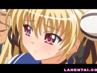 Hentai honey gets her pussy fingered