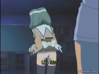 Hentaý young lady blows and rides putz