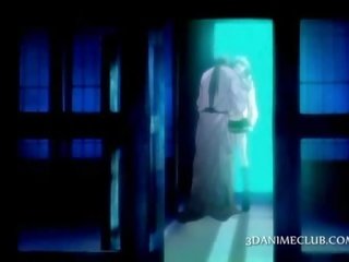 Naked hentai prisoner gets cunt teased in xxx clip experiments
