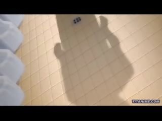 원기 왕성한 헨타이 애니메이션 연인 겁에 질린 자위