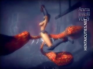 Beguiling 3d 无尽 小鸡 得到 钉 由 一 怪物