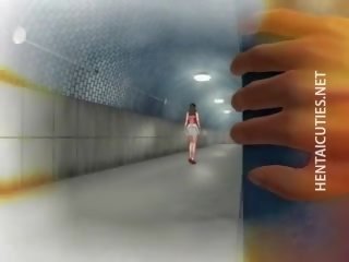 Sladký 3d anime divinity dostane velký džbány olizovat