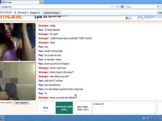 Omegle Huge pecker Reaction - grand schoolgirl 4