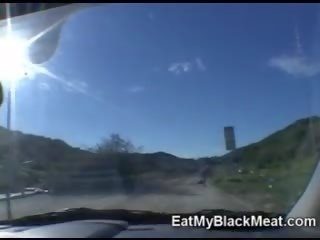 Stunning extraordinary redhead honey undressing in the car