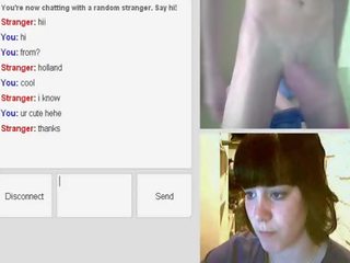 단단한 스터드 클립 그의 cumload 에 camgirl