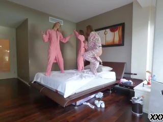 Best friends punish the newbie