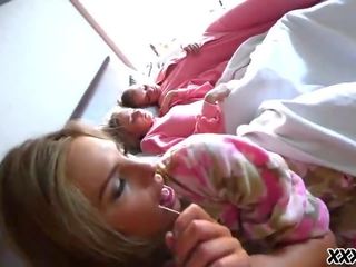 Iň beti friends punish the newbie