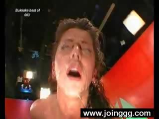 Mad bukkake Euro party