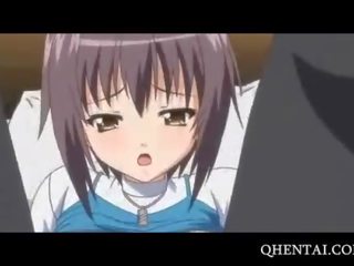 Tied up hentai school teenager fucked hardcore