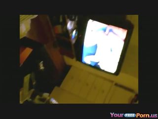Daughter Gives Blowjob On The Couch And Gets Facial