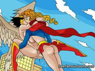 著名 漫畫 superheroes 臟 夾 滑稽模仿