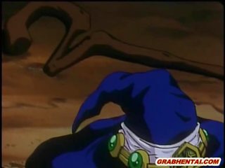 自信的 无尽 硬 poked 由 巨人 怪物