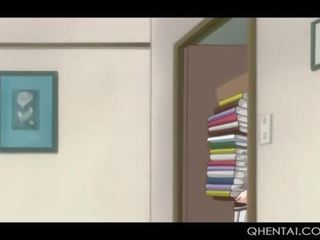 Fabulous Hentai Doll Giving smashing Titjob And Blowjob In Bathroom