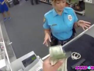 Policewoman at kanya firearm