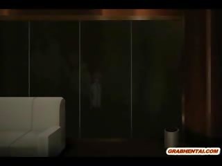 Pleasant Anime Coed Double Penetration