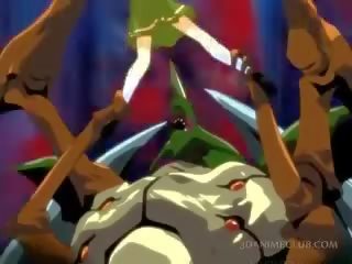 3d anime video birleşmek of libidinous tempting schoolgirls