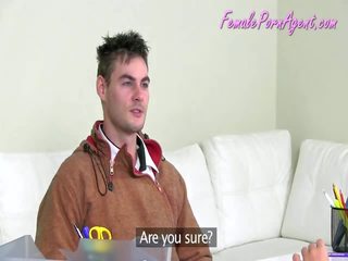 A adolescent came to a job interview