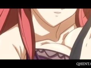 헨타이 stunner 에 무릎 젖꼭지 빌어 먹을 거대한 베드로