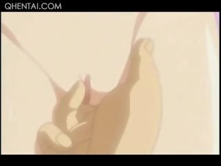 Teini-ikäinen kimainen hentai pari helvetin kanssa himo sisään the suihku