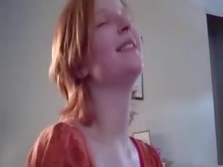 Shy Redhead Gives splendid Blowjob!