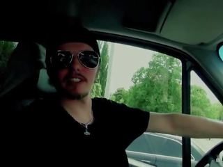 Bums Bus - Hardcore sex video in the backseat with slutty German blonde stunner
