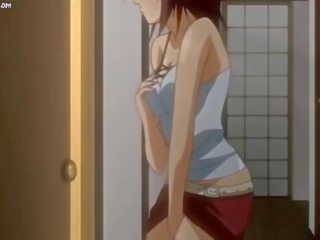Anime young female gets a lot of jizzload