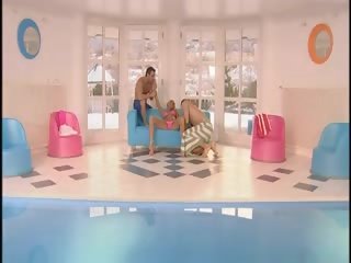 Glorious stimulating Blond feature Brigitta DPed