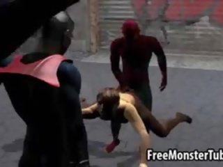 Foxy 3D stunner Getting Fucked Hard By Spiderman