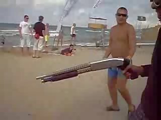 Couple caught fucking on the beach movie