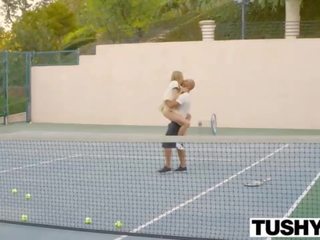 Horny splendid fuck with the tennis trainer
