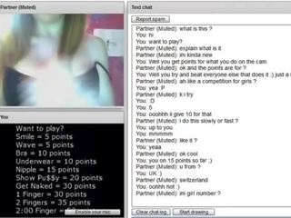 Turned on Swiss mademoiselle Chatroulette Game