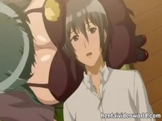 Youth dojení a zkurvenej mademoiselle v stupendous hentai film