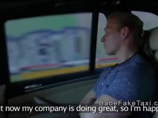 Extraordinary Czech fake taxi driver bangs muscled customer