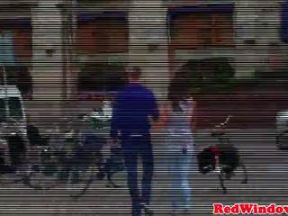 Petite dutch street girl pussypounded by tourist