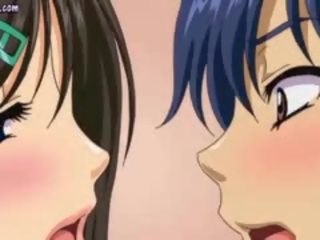 Stately anime vixens teasing shaft